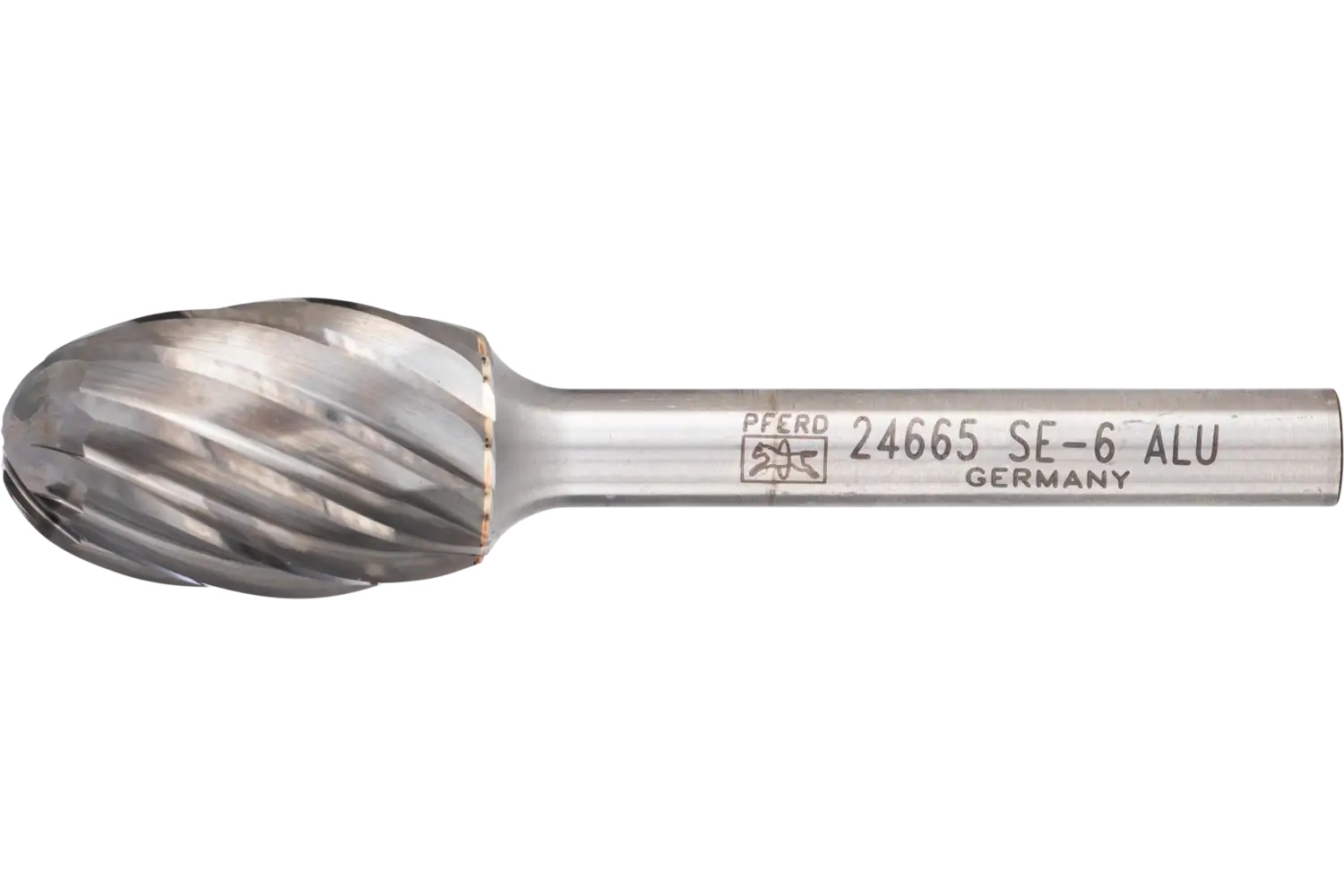 Picture of Pferd Carbide Bur SE-6 Oval Shape ALU Cut 5/8" x 1" x 1/4" Shank